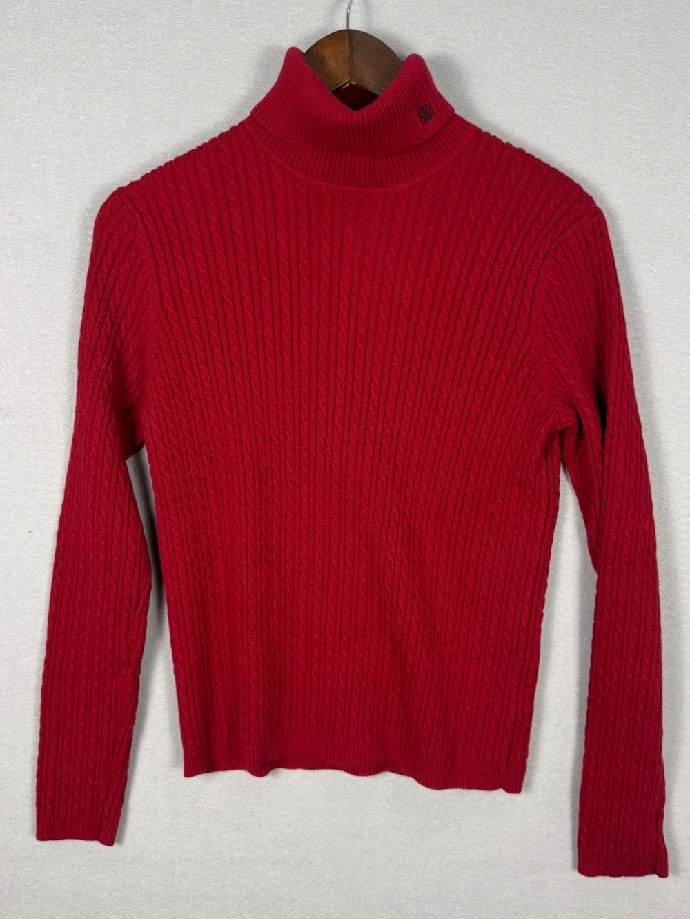 Vintage Lauren Ralph Lauren Women’s L Red Turtleneck Sweater